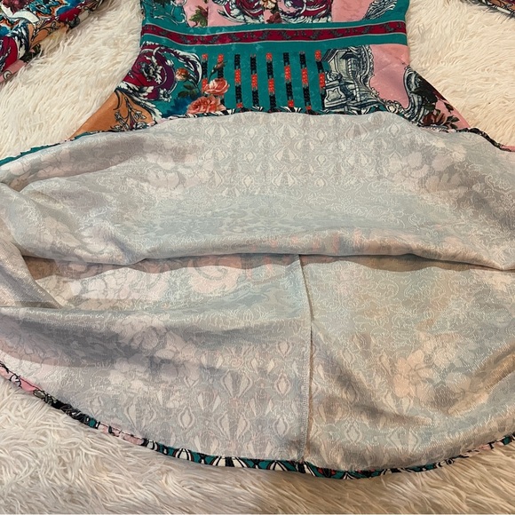 * RARE Dalia MacPhee Floral Baroque Print Shirt Dress Size S - Picture 14 of 16